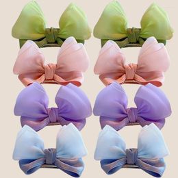 Hair Accessories Arrival Cute Gauze Three-dimensional Bow Ears All Wrapped Clips For Babies And Toddlers