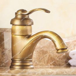 Bathroom Sink Faucets Antique Gold Black Silver Basin Faucet Polish Brass Tap Mixer Small Bend