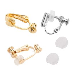 Other Clip On Earrings Converter Sier Gold Open Hoop For Diy Studs Pierced Earring Women Men Hip Hop Jewelry Will And Sandy Gift Dro Dh1Ce