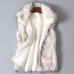 Women's Vests Wool Vest Faux Fur Stand Collar Coat Jacket Abrigo Mujer Manteau Femme Hiver Winter 2024