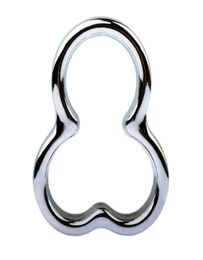 Cockrings Stainless Steel Ball Stretcher Scrotal Bondage Cocks Rings Male Penis Cage Metal Devices Sex Toys For Men5609587