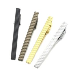 Tie Clips Business Suit Ties Bars Clip Sier Gold Black Necktie For Men Wedding Dress Fashion Jewellery Will And Sandy Drop Delivery Cu Dhogk