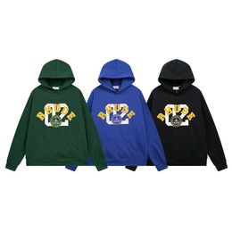 Trendy Brand Plush Micro Label Letter Hoodie for Men and Women American Street Jacket
