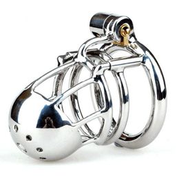 New 316L Stainless Steel Male PA Device,Penis Ring,Cock Cage with Plug,Penis Lock, Belt,Adult Sex Toys For Men S08244280147