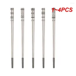 Chopsticks 1-4PCS High Temperature Stainless Steel Hollow Anti-scald Easy To Clean No Comfortable Grip Tableware