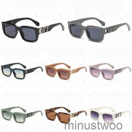 Sunglasses White Luxury Fashion Frames Glasses Brand Men Women Sunglass Arrow x Frame Eyewear Trend Hip Hop Square Sunglasses Sports Travel Sun Gl E3o9