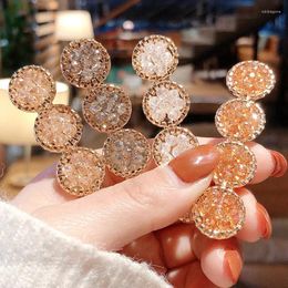 Decorative Flowers 1 Piece Of 4 Hairpins Korean Style Internet Celebrity Girl Side Clips With Bangs Hair Accessories Rhinestone One-word