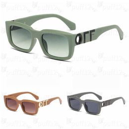 Fashion Luxury Offs White Frames Sunglasses Style Square Brand Sunglass Classic Popula Arrow x Frame Eyewear Trend Sun Glasses Bright Sports Travel Sunglasses