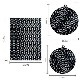 Table Mats Silicone Pad Easy To Clean Induction Cooktop Mat High Temperature Resistant Scratch Protector Cleaning