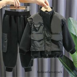 Frühling Herbst Kinder Baby Kleidung Sets Kinder Jungen Mädchen Mode Verdicken Hoodies Hosen 2 stücke Anzug Kleinkind Kleinkind Kleidung Outfit