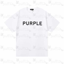 Tshirt Summer new short Mens sleeve letter print Tshirt 2024 Mens Tshirt European size fashion designer casual Tshirt Luxury purple brand short sleeve Ts SBQ3