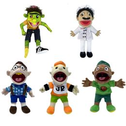 Anime Jeffy Friends Hand Puppet Cartoon Plushie Toy Soft Cartoon Funny Finger Puppet Toy for Brithday Party Toys 240127