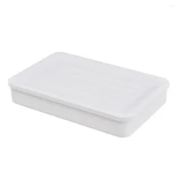 Stationery Box Anti-scratch Lightweight Pencil Case With Lid Plastic Large Capacity Pen School Supplies
