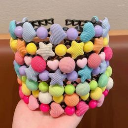 Hair Accessories Sweet Heart Bangs Headbands For Kids No Hurt Hairbands With Teeth Girl Hoop Star Candy Headwear