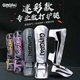 Kickboxing Boxing Shin Guard Pads Muay Thai Martial Arts Sanda Wushu Leg Protector Taekwondo Ankle Guards Muay Thai Leggings 240124