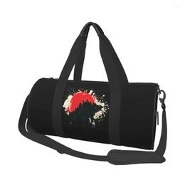Outdoor Bags Godzilas Sport Japan Sun Gym Accessories Bag Portable Men Women Design Handbag Travel Training Funny Fitness Drop Deliver Oteoh