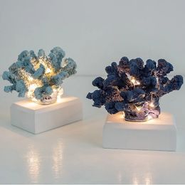 Simulation Resin Coral Decoration Home Accessories Shooting Props Desk Living Room Crafts 240129