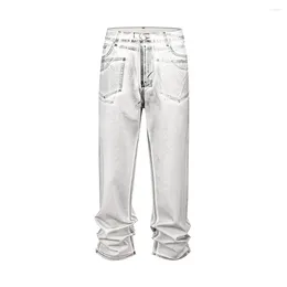 Men's Jeans Harajuku Men Women Baggy Pants Solid Colour Washed Loose Casual Denim Trousers Oversized High Street Cargos