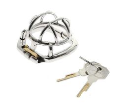 Super Small Male Device Stainless Steel Cage With arc-shaped Cock Ring BDSM toys Bondage Fetish cock toys P08274812459