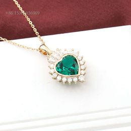 Simple Women Design Party 14 Karat Zambian Emerald Beads Necklace 14K Yellow Gold Jewelry