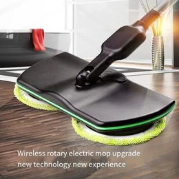 Handheld Electric Mop Wireless Rotating Silent Smart Broom Cleaning Charging Sweeping Machine Household Floor Tools 240123