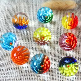 25mm Colorful Glass Ball Console Game Pinball Machine Small Marbles Pat Toys Parent- Child Beads Bouncing Ball Sports Unisex 240130