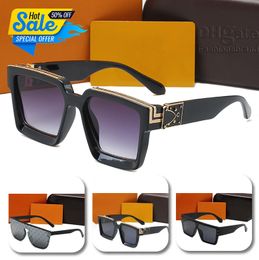 Occhiali da sole da uomo firmati per donna moda signora occhiali da sole uomo classico milioni di occhiali di lusso lis v firma gafas per occhiali da sole da uomo d'affari da spiaggia regalo fantastico