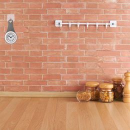 Wall Clocks Towel Rack Bathroom Suction Cup Clock Waterproof Shower Household For Silent