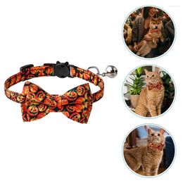 Dog Collars Halloween Collar Pet Necklace Cat For Dogs Accessories Bowknot Tie European And American