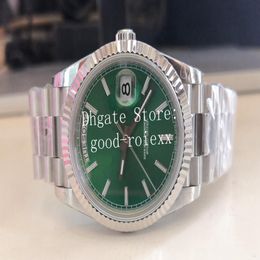 18 Style Luminous Watches Men's Green Dial BP Factory Watch Automatic 2813 Flute Bezel Steel Day Date Time 228239 Sapphire Cr260r