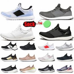 Designer Sneakers Ultarboost 19 Running Shoes Ultra 4.0 Treiple Black White Grey Three Ash Peach Core Dash Tennis Trainers Big Size 47