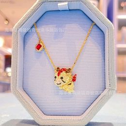 Designer Swarovskis Jewellery Using Crystal Elements Chinese Zodiac Dragon New Sweater Chain Dragon Year Gift Shi Jia 1 1 High Edition