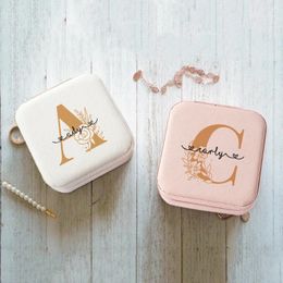 Jewellery Pouches Personalised Box Custom Name Travel Jewellery Case Bridesmaid Proposal Bachelorette Party Birthday Gift