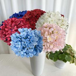 Decorative Flowers Multi Colour Artificial Hydrangeas Bouquet Wedding Party Decorations Plastic Decoration Flower