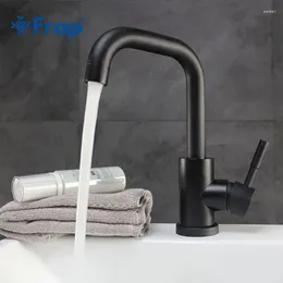 Bathroom Sink Faucets Frap High Quality And Cold Water Faucet Black White Innovative Fashion Style Y10021