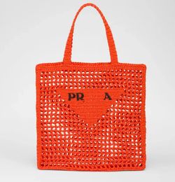 Woven Bag Tote Bag Designer Bag Straw Bag Beach Bag Fashion Mesh Hollow Woven for Summer Straw Bag Black Apricot Summer Woven Bag Vacation Bag Large Capacity 77