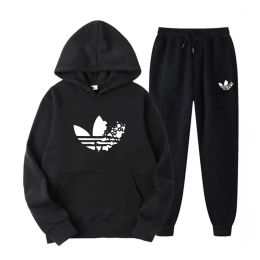 Men Tracksuit 2 Pieces Set Jogging Suit Autumn Winter Cotton Pullover 2YK Women Hoodies Sweatpants Outfits Sweatshirts Clothing