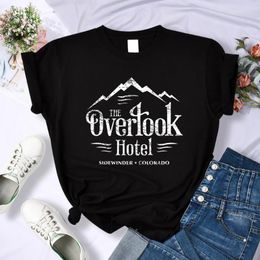 Women's T Shirts The Overlook El - Shining Y2K Female T-Shirt Cool Fashion Crop Top Breathable Casual Clothing Summer Sport Women Shirt