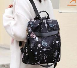 School Bags Women Fashion Printing Waterproof Oxford Backpack Casual Light Large Capacity Shoulder Travel Backpacks Bag