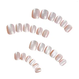 False Nails S Short Press-on Low Color Artificial Nail Pieces For Finger Decoration Home DIY