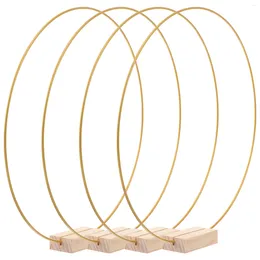 Decorative Flowers Metal Floral Hoops Centrepiece Table Decorations DIY Wreath Macrame Hoop Rings