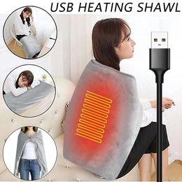 Blankets Electric USB Blanket Shawl Heated Lap Heating Warming Home Textiles Timer
