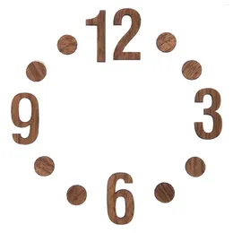 Wall Clocks 1 Set Of Clock Wooden Numbers DIY Digital Hanging Wood Numerals Decors