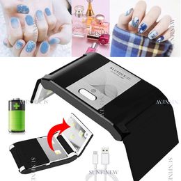 Mini Folding Rechargeable Lamp for Drying Nails 36W UV LED Lamp for Manicure Gel Nail Polish Drying Machine Nail Salon Equipment240129