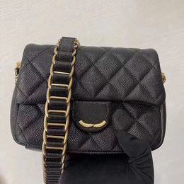 17CM Stylish Women Mini Designer Shoulder Bag Pochet Card Holder Caviar Leather Matelasse Chain Luxury Handbag Shopping Clutch Vintage Fanny Pack Sacoche Pochette