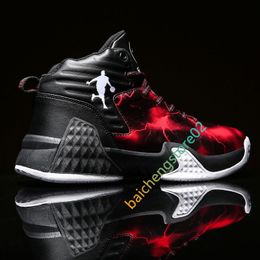 Men's Air Cushion Basketball Shoes, Sport, Athletic, Comfortable, Fashionable Sneakers L29