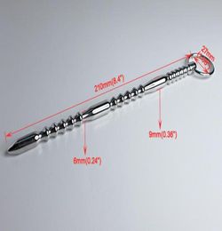 Real Stainless Steel Belt Male Urethra Penis Restraints SM Fetish urethra dilator sex toy longest4846020