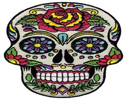 Low Custom Sugar Skull Calavera Patch Embroidered IronOn Skeleton Day of the Dead Emblem 6814064