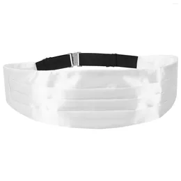 Belts While Belt Suit Girdle Cummerbund For Male Tight Men White Groomsmen Corset Man