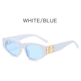 with Box Baleciaga Designer Bb Man Women Cat Eye Sunglasses Unisex Designer Goggle Beach Sun Glasses Retro Frame Design UV400 Bb Glasses 925